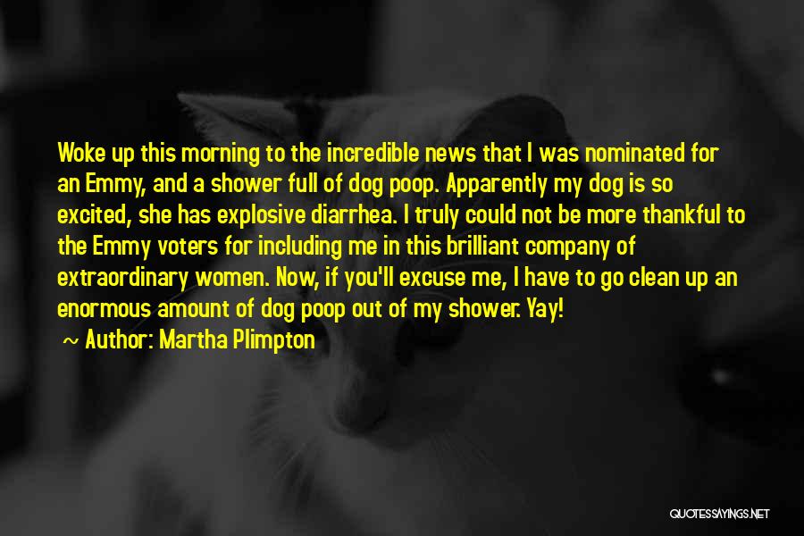 Martha Plimpton Quotes: Woke Up This Morning To The Incredible News That I Was Nominated For An Emmy, And A Shower Full Of