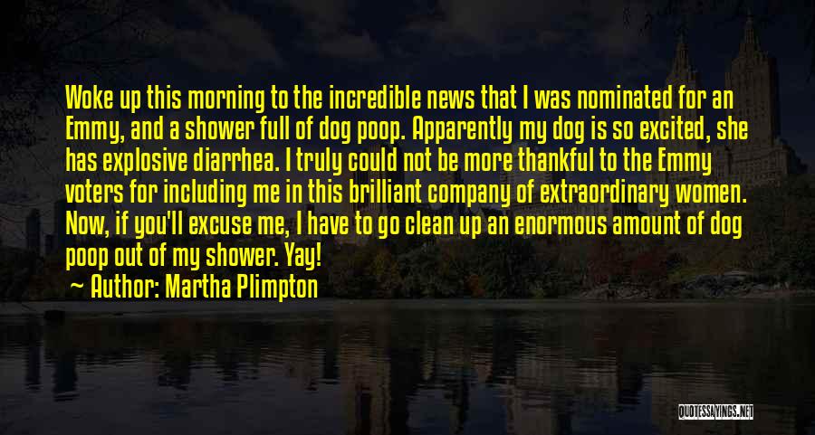 Martha Plimpton Quotes: Woke Up This Morning To The Incredible News That I Was Nominated For An Emmy, And A Shower Full Of