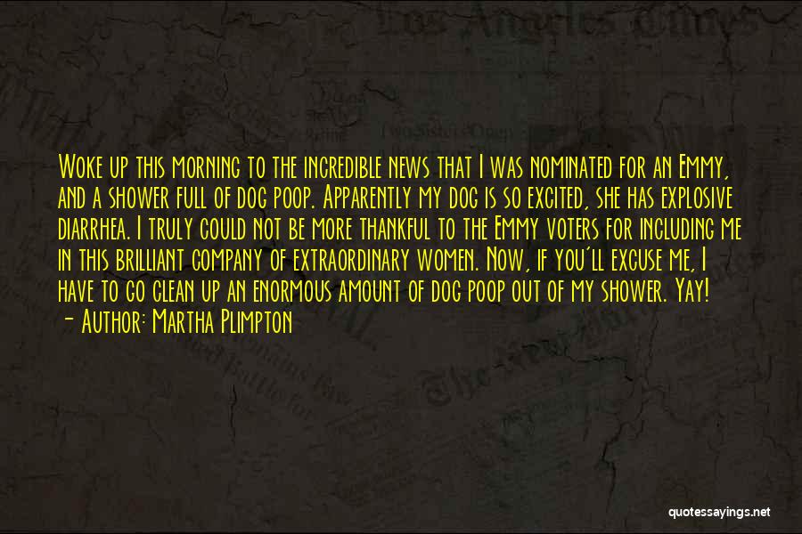 Martha Plimpton Quotes: Woke Up This Morning To The Incredible News That I Was Nominated For An Emmy, And A Shower Full Of