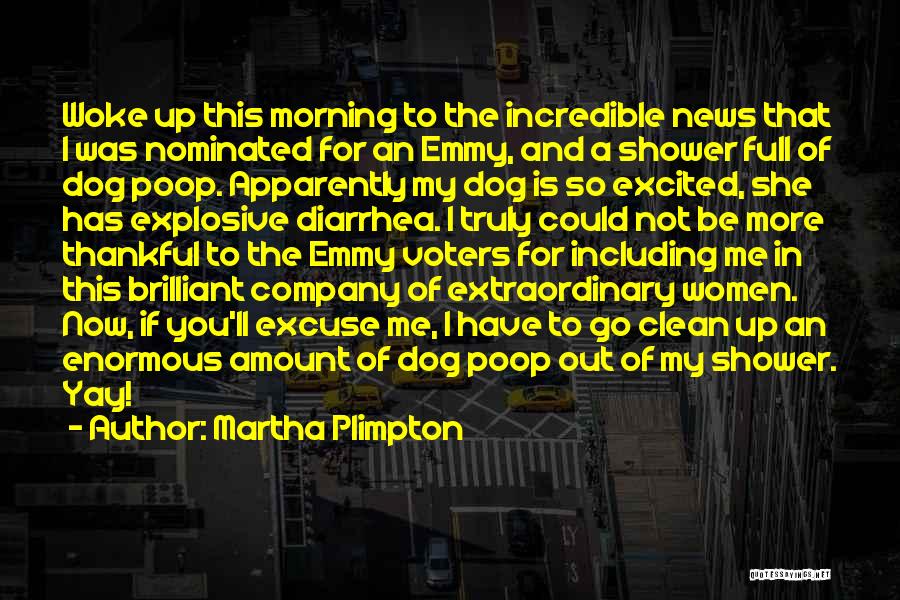 Martha Plimpton Quotes: Woke Up This Morning To The Incredible News That I Was Nominated For An Emmy, And A Shower Full Of