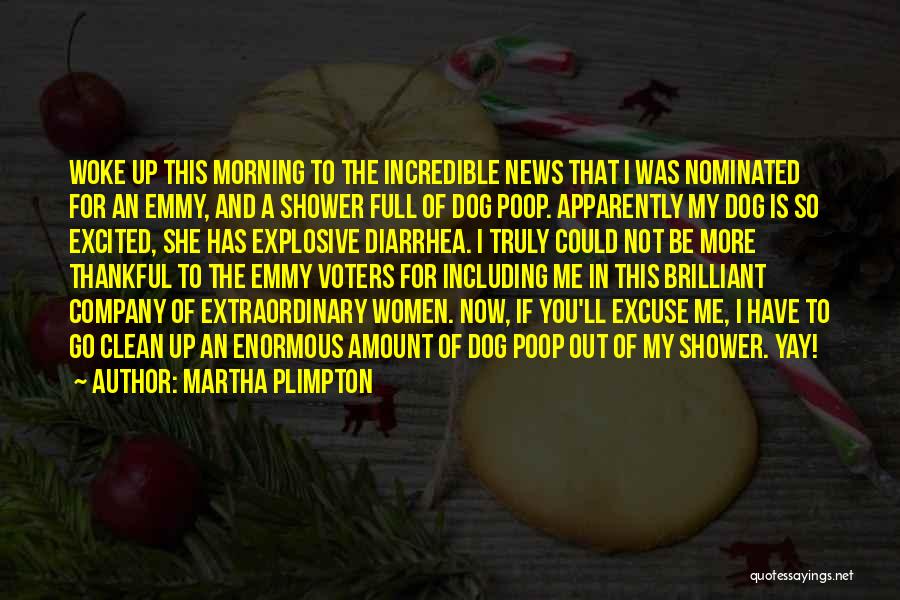 Martha Plimpton Quotes: Woke Up This Morning To The Incredible News That I Was Nominated For An Emmy, And A Shower Full Of