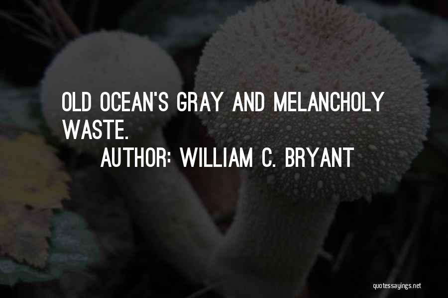 William C. Bryant Quotes: Old Ocean's Gray And Melancholy Waste.