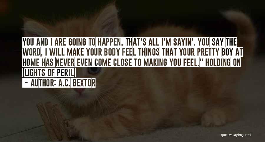 A.C. Bextor Quotes: You And I Are Going To Happen, That's All I'm Sayin'. You Say The Word, I Will Make Your Body