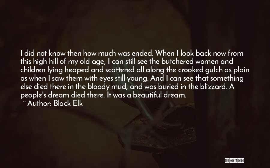 Black Elk Quotes: I Did Not Know Then How Much Was Ended. When I Look Back Now From This High Hill Of My