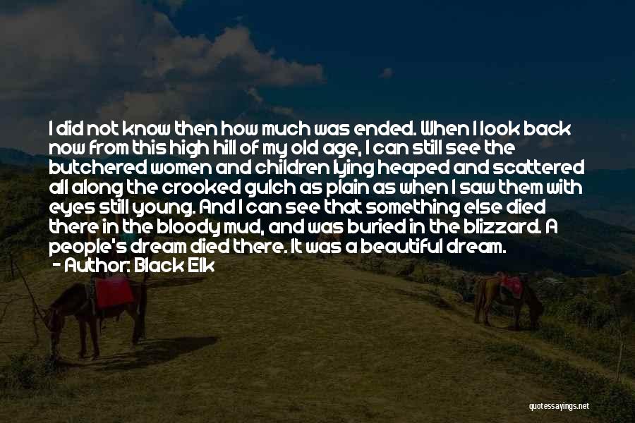 Black Elk Quotes: I Did Not Know Then How Much Was Ended. When I Look Back Now From This High Hill Of My