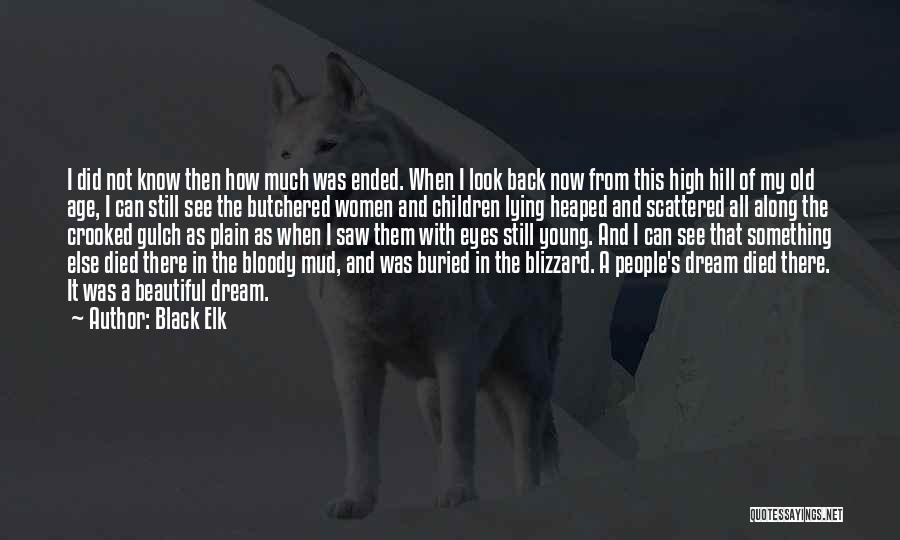 Black Elk Quotes: I Did Not Know Then How Much Was Ended. When I Look Back Now From This High Hill Of My