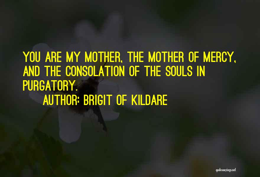 Brigit Of Kildare Quotes: You Are My Mother, The Mother Of Mercy, And The Consolation Of The Souls In Purgatory.