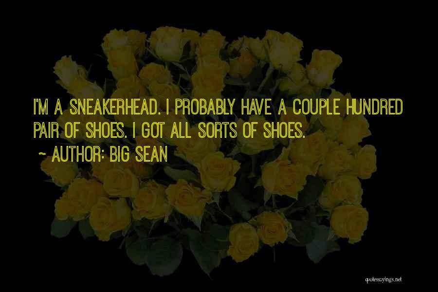 Big Sean Quotes: I'm A Sneakerhead. I Probably Have A Couple Hundred Pair Of Shoes. I Got All Sorts Of Shoes.