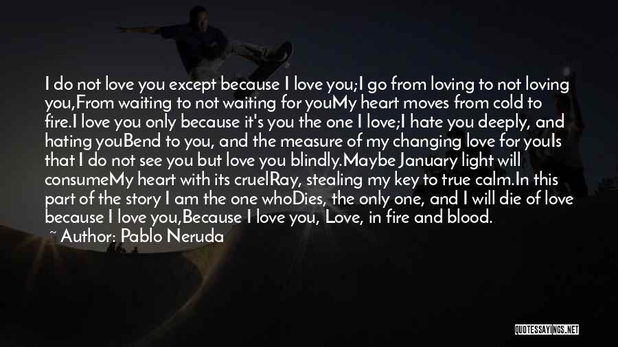 Pablo Neruda Quotes: I Do Not Love You Except Because I Love You;i Go From Loving To Not Loving You,from Waiting To Not