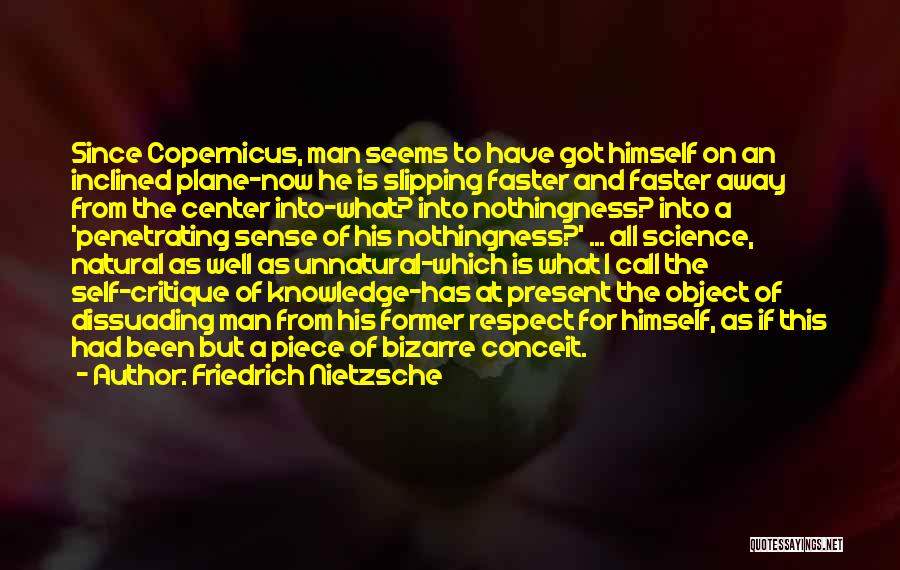 Friedrich Nietzsche Quotes: Since Copernicus, Man Seems To Have Got Himself On An Inclined Plane-now He Is Slipping Faster And Faster Away From