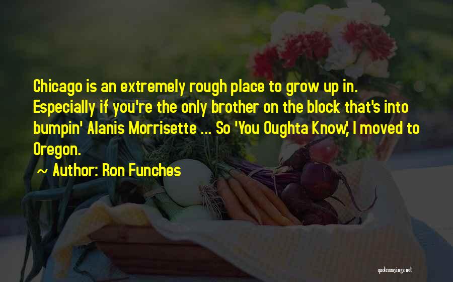 Ron Funches Quotes: Chicago Is An Extremely Rough Place To Grow Up In. Especially If You're The Only Brother On The Block That's