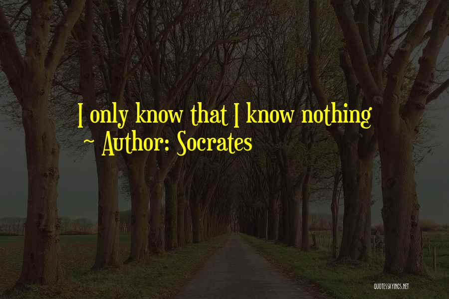Socrates Quotes: I Only Know That I Know Nothing