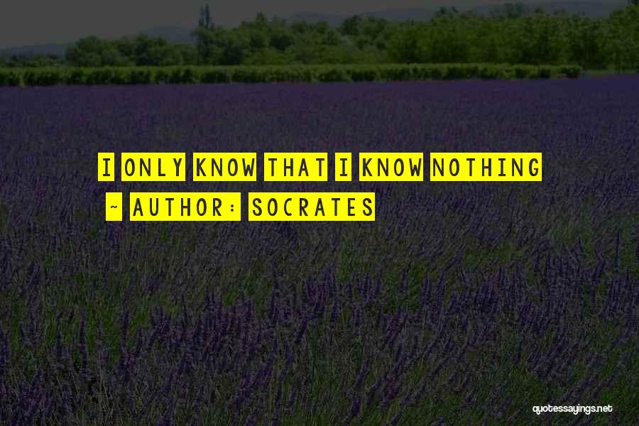 Socrates Quotes: I Only Know That I Know Nothing