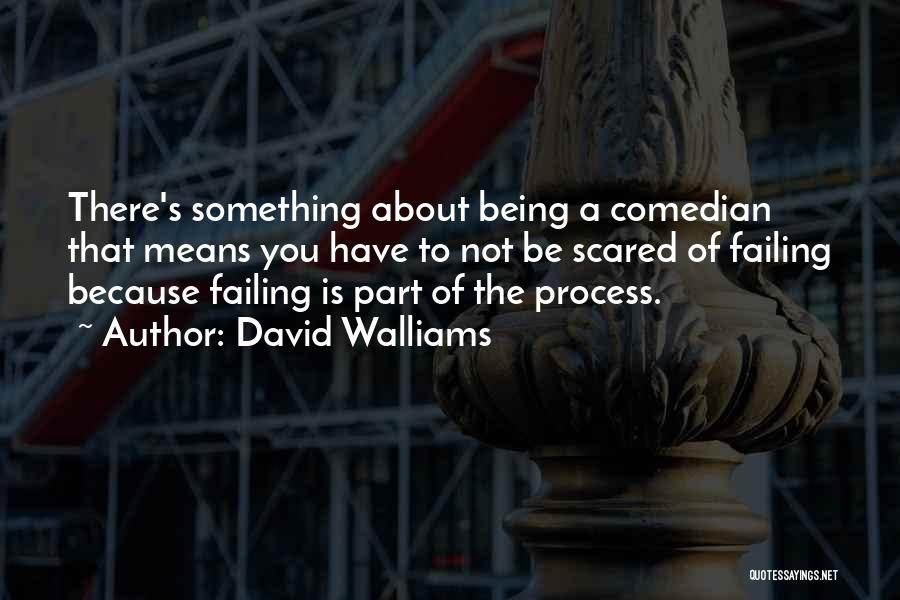 David Walliams Quotes: There's Something About Being A Comedian That Means You Have To Not Be Scared Of Failing Because Failing Is Part