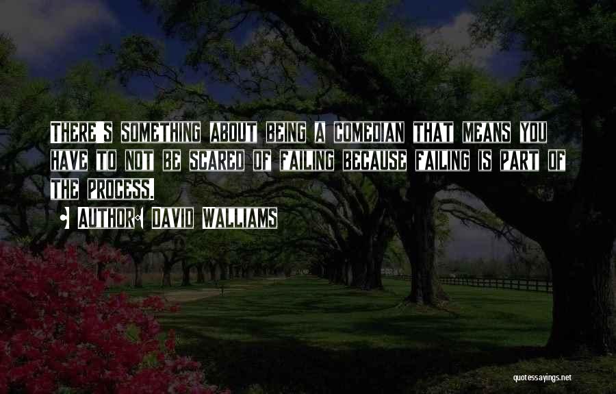 David Walliams Quotes: There's Something About Being A Comedian That Means You Have To Not Be Scared Of Failing Because Failing Is Part