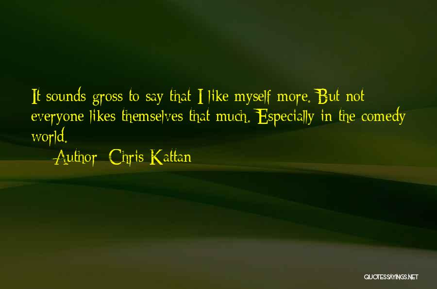 Chris Kattan Quotes: It Sounds Gross To Say That I Like Myself More. But Not Everyone Likes Themselves That Much. Especially In The