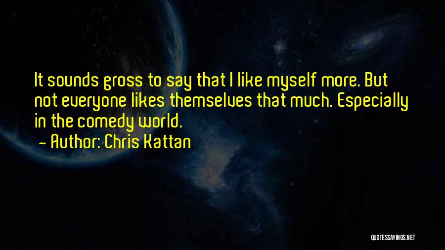Chris Kattan Quotes: It Sounds Gross To Say That I Like Myself More. But Not Everyone Likes Themselves That Much. Especially In The