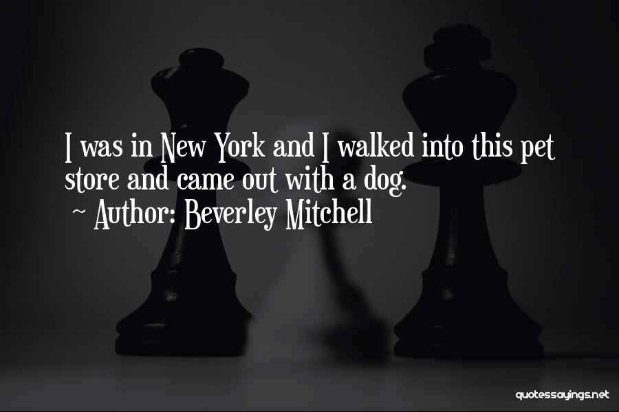 Beverley Mitchell Quotes: I Was In New York And I Walked Into This Pet Store And Came Out With A Dog.