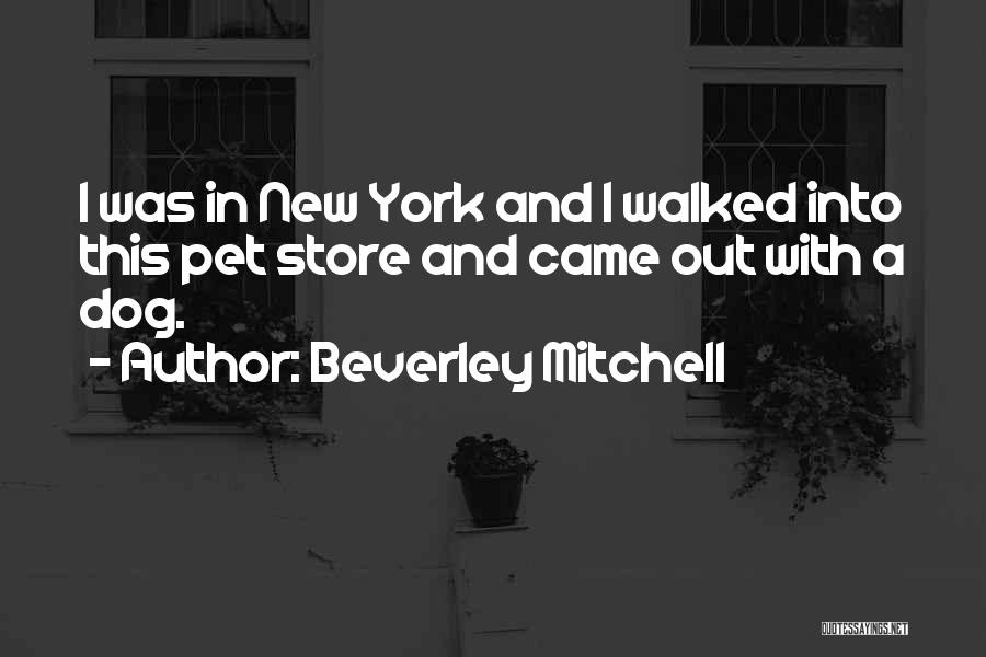 Beverley Mitchell Quotes: I Was In New York And I Walked Into This Pet Store And Came Out With A Dog.