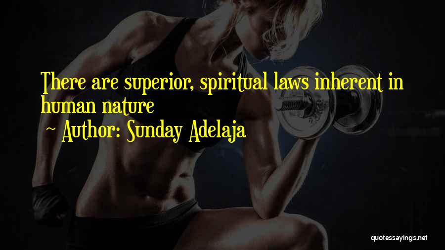 Sunday Adelaja Quotes: There Are Superior, Spiritual Laws Inherent In Human Nature