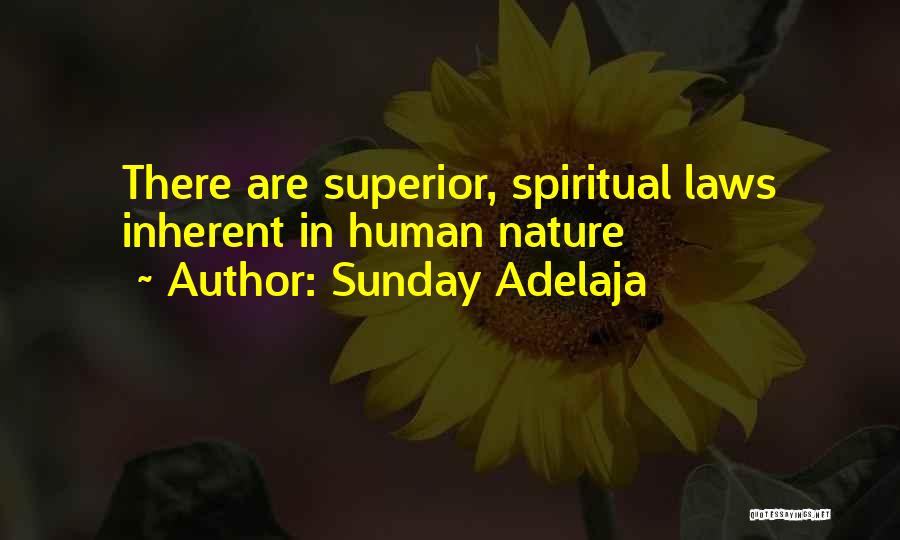 Sunday Adelaja Quotes: There Are Superior, Spiritual Laws Inherent In Human Nature