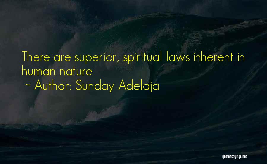 Sunday Adelaja Quotes: There Are Superior, Spiritual Laws Inherent In Human Nature