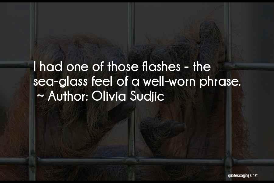 Olivia Sudjic Quotes: I Had One Of Those Flashes - The Sea-glass Feel Of A Well-worn Phrase.