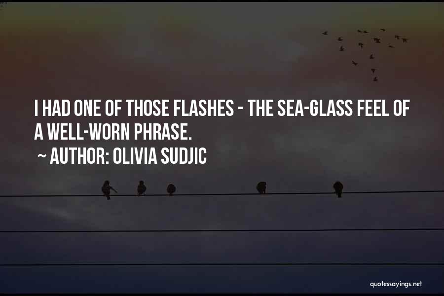 Olivia Sudjic Quotes: I Had One Of Those Flashes - The Sea-glass Feel Of A Well-worn Phrase.