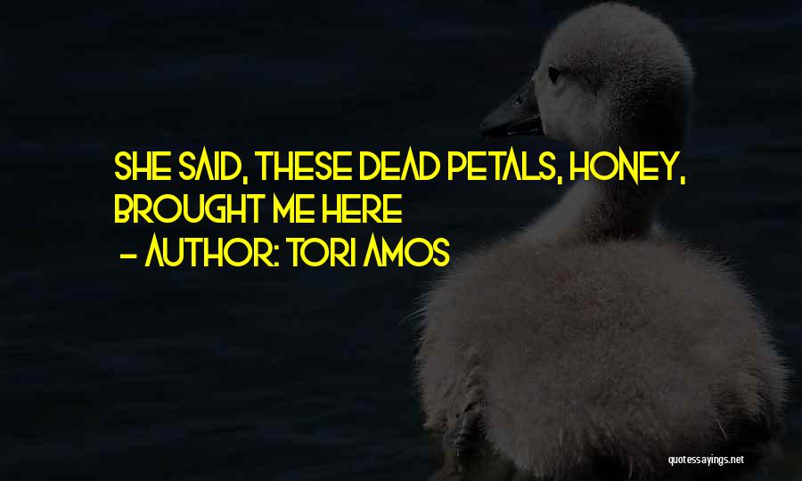 Tori Amos Quotes: She Said, These Dead Petals, Honey, Brought Me Here