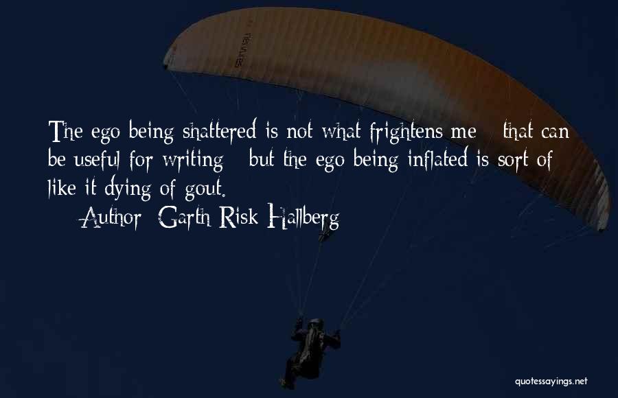 Garth Risk Hallberg Quotes: The Ego Being Shattered Is Not What Frightens Me - That Can Be Useful For Writing - But The Ego