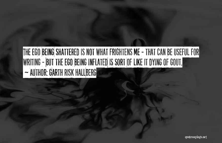 Garth Risk Hallberg Quotes: The Ego Being Shattered Is Not What Frightens Me - That Can Be Useful For Writing - But The Ego