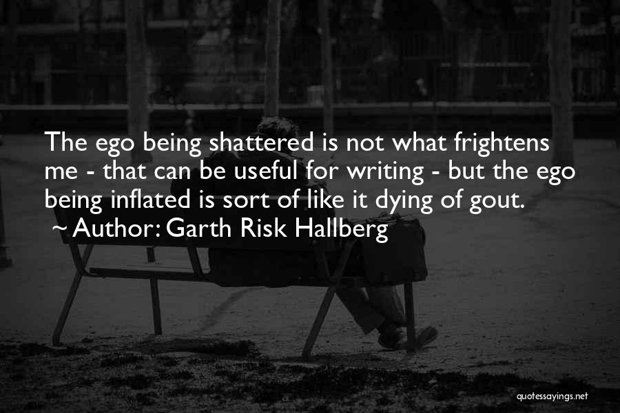 Garth Risk Hallberg Quotes: The Ego Being Shattered Is Not What Frightens Me - That Can Be Useful For Writing - But The Ego