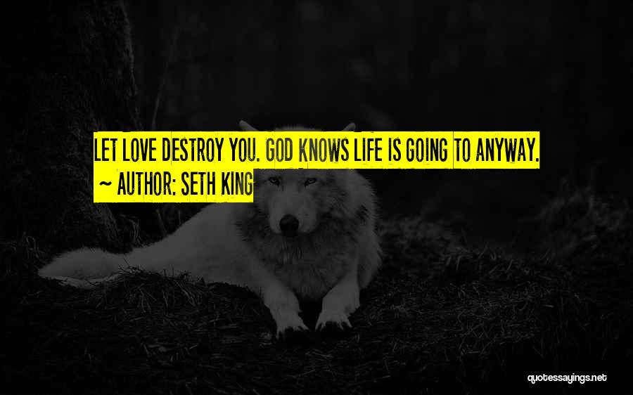 Seth King Quotes: Let Love Destroy You. God Knows Life Is Going To Anyway.