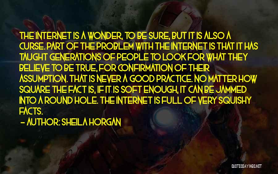 Sheila Horgan Quotes: The Internet Is A Wonder, To Be Sure, But It Is Also A Curse. Part Of The Problem With The