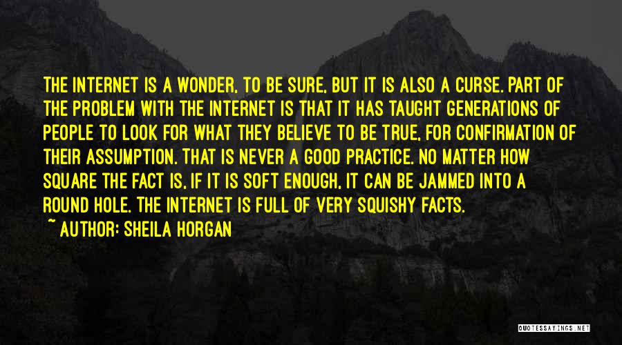 Sheila Horgan Quotes: The Internet Is A Wonder, To Be Sure, But It Is Also A Curse. Part Of The Problem With The