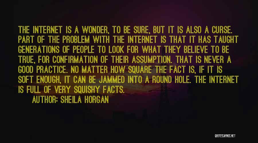 Sheila Horgan Quotes: The Internet Is A Wonder, To Be Sure, But It Is Also A Curse. Part Of The Problem With The