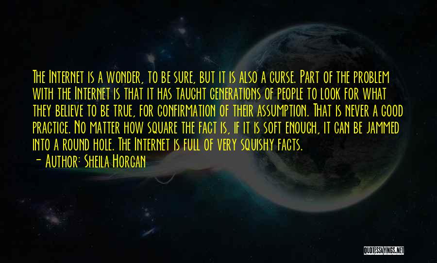 Sheila Horgan Quotes: The Internet Is A Wonder, To Be Sure, But It Is Also A Curse. Part Of The Problem With The