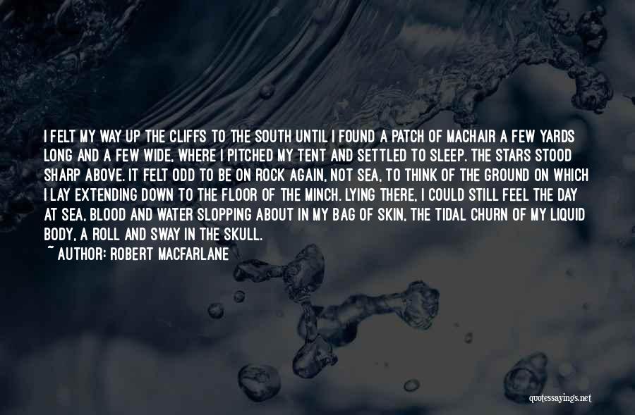 Robert Macfarlane Quotes: I Felt My Way Up The Cliffs To The South Until I Found A Patch Of Machair A Few Yards