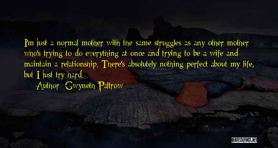 Gwyneth Paltrow Quotes: I'm Just A Normal Mother With The Same Struggles As Any Other Mother Who's Trying To Do Everything At Once