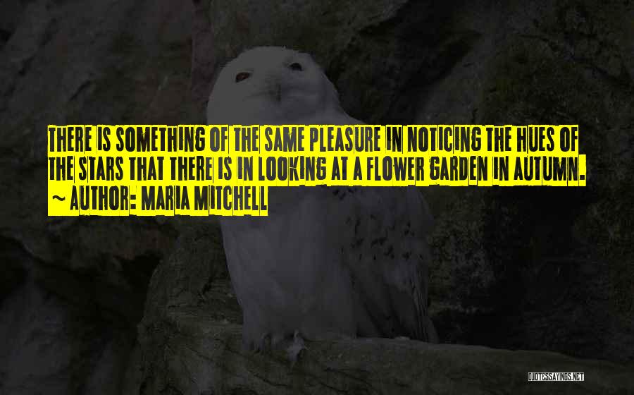 Maria Mitchell Quotes: There Is Something Of The Same Pleasure In Noticing The Hues Of The Stars That There Is In Looking At