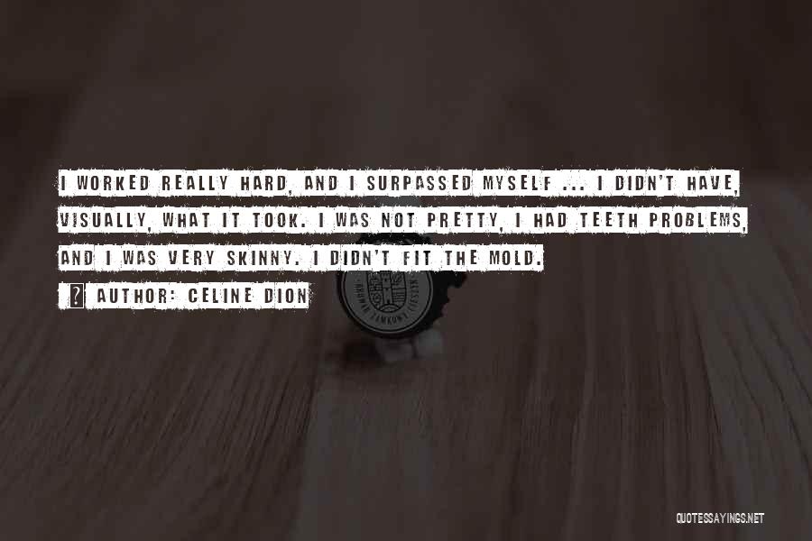 Celine Dion Quotes: I Worked Really Hard, And I Surpassed Myself ... I Didn't Have, Visually, What It Took. I Was Not Pretty,