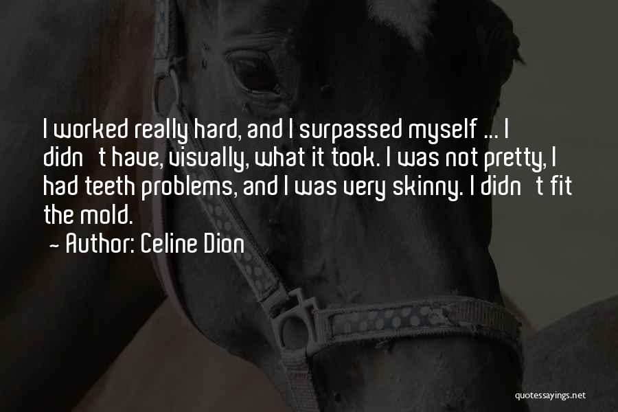 Celine Dion Quotes: I Worked Really Hard, And I Surpassed Myself ... I Didn't Have, Visually, What It Took. I Was Not Pretty,