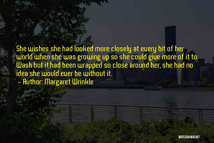 Margaret Wrinkle Quotes: She Wishes She Had Looked More Closely At Every Bit Of Her World When She Was Growing Up So She