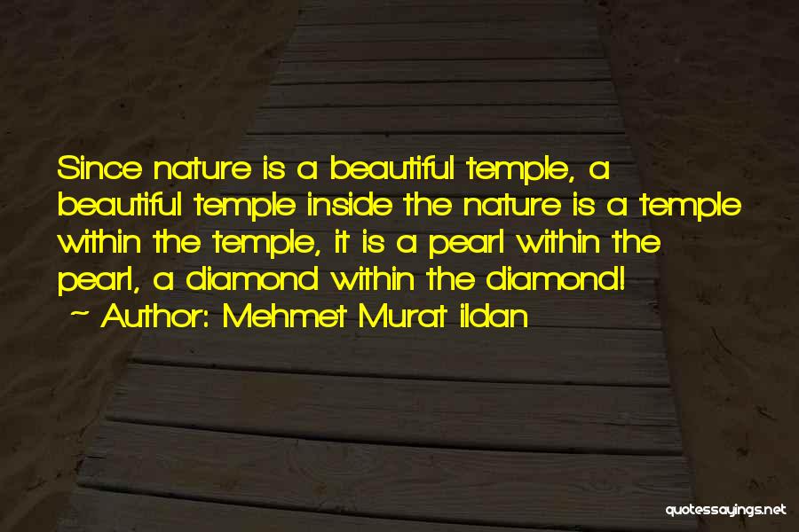 Mehmet Murat Ildan Quotes: Since Nature Is A Beautiful Temple, A Beautiful Temple Inside The Nature Is A Temple Within The Temple, It Is