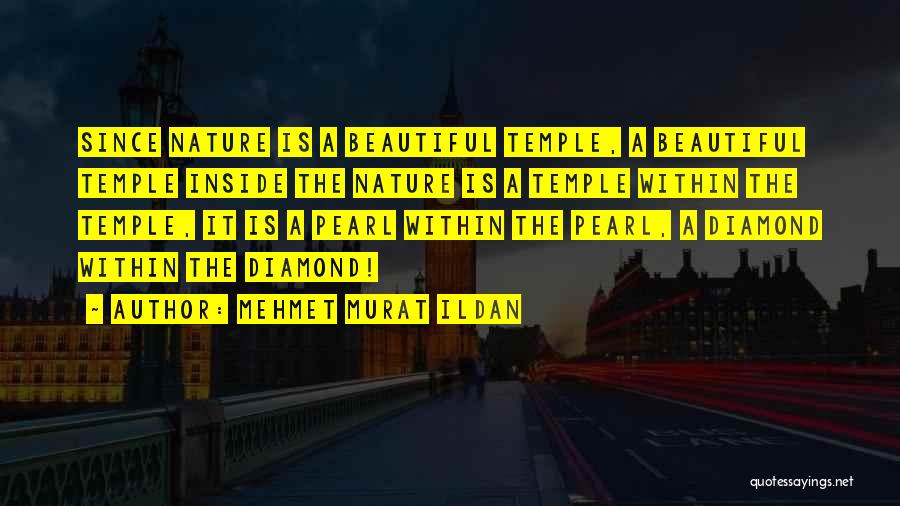 Mehmet Murat Ildan Quotes: Since Nature Is A Beautiful Temple, A Beautiful Temple Inside The Nature Is A Temple Within The Temple, It Is