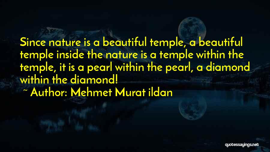 Mehmet Murat Ildan Quotes: Since Nature Is A Beautiful Temple, A Beautiful Temple Inside The Nature Is A Temple Within The Temple, It Is