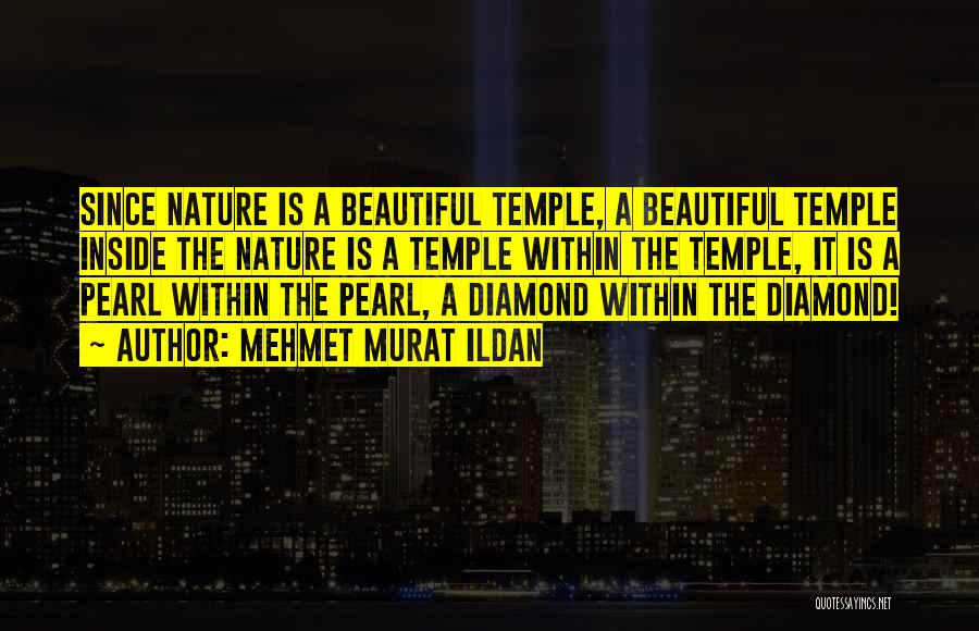 Mehmet Murat Ildan Quotes: Since Nature Is A Beautiful Temple, A Beautiful Temple Inside The Nature Is A Temple Within The Temple, It Is