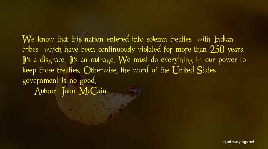 250 Word Quotes By John McCain