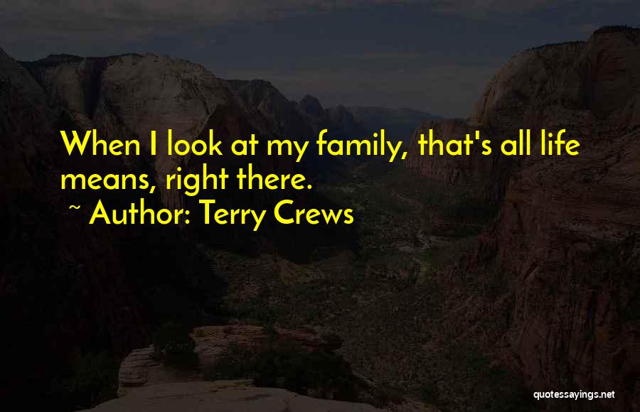 Terry Crews Quotes: When I Look At My Family, That's All Life Means, Right There.