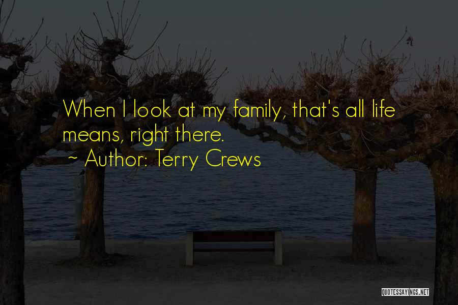 Terry Crews Quotes: When I Look At My Family, That's All Life Means, Right There.